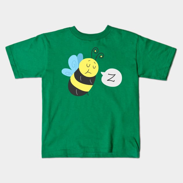 Sleepy Bee Kids T-Shirt by saradaboru